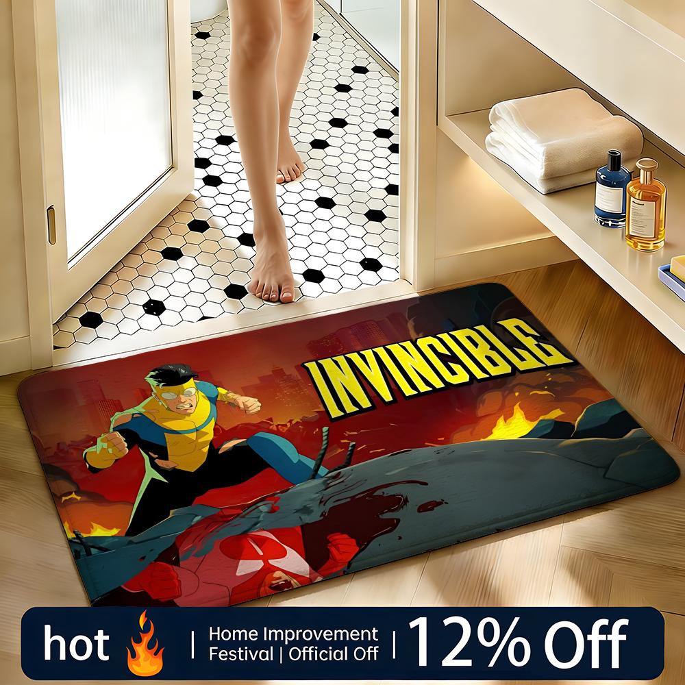 Comic american invincible Floor Mat Home Decor Doormat Bedroom Floor Mat Shower Carpet