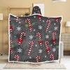 Christmas Festival Wearable Hooded Flannel Blanket Shawl