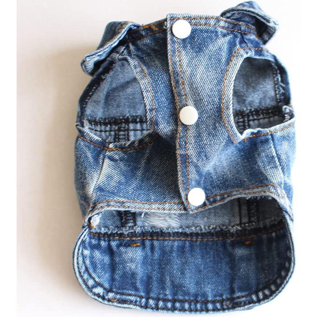 Jeansweste, Jacke, T-Shirt, süße Welpenkleidung, bequeme, coole Kleidung für kleine Hunde