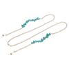 Fashion Turquoise Chain Gold Neck Wear Anti-loss Cord Holder Sunglasses Accessories