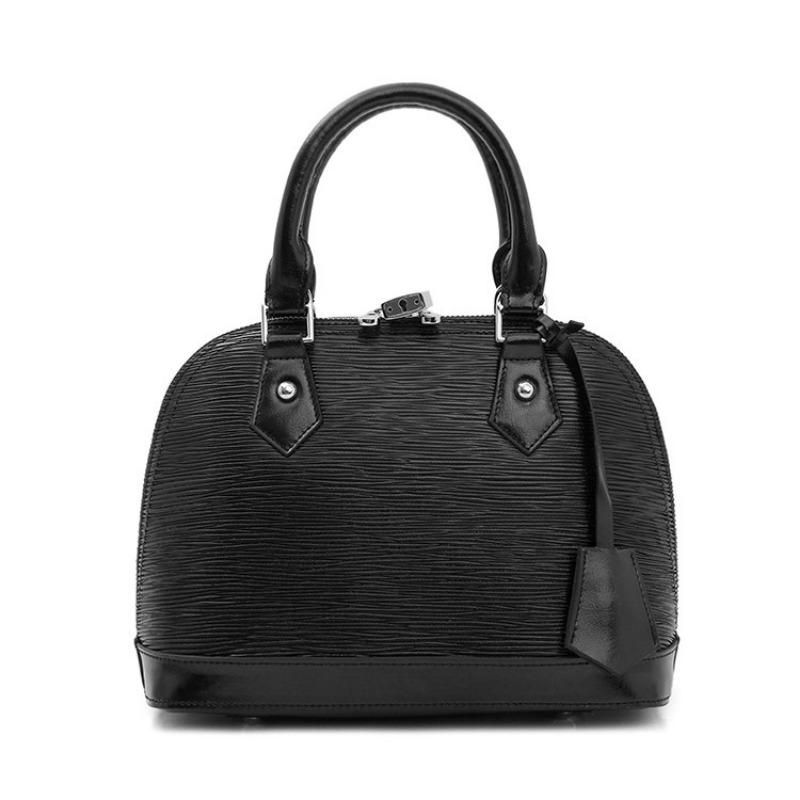 Handbag High-end Light Luxury Toothpick Pattern Shell Bag Cowhide Handbag Bag Bag Generation