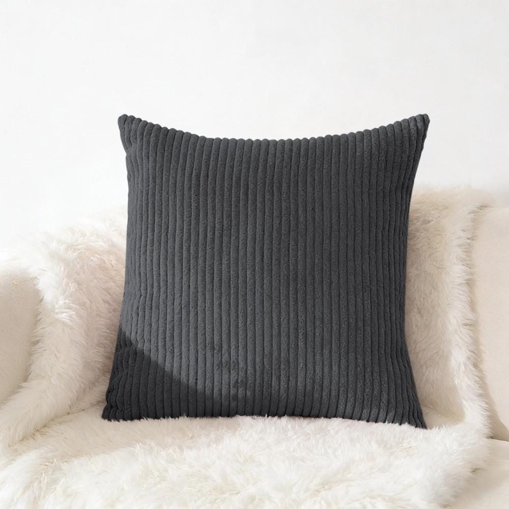 70x70 65x65Large Size Corduroy Pillow Cover Soft Plush Flannel Cushion Cover Fluffy Couch Pillow Case for Sofa Living Room Decor