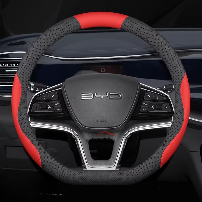 Leder Auto Lenkradabdeckung für BYD Seal U Dmi Innenzubehör BYD Sealion 5 7 2025 2026 Lenkradabdeckung