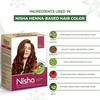 Nisha Natural Henna Hair Colour Red Brown 90g Pack of 1 Herbal Semi-Permanent Hair Dye for Silky Shiny Hair
