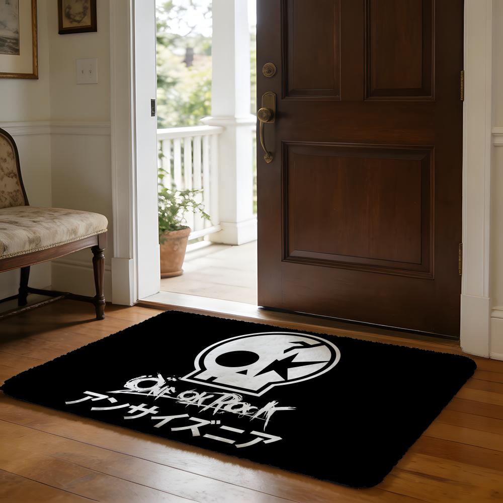 ONE OK ROCK One Ok Band Rock Floor Mat Soft Flannel Absorbent Mat Non-Slip Rug Home Bedroom Bathroom
