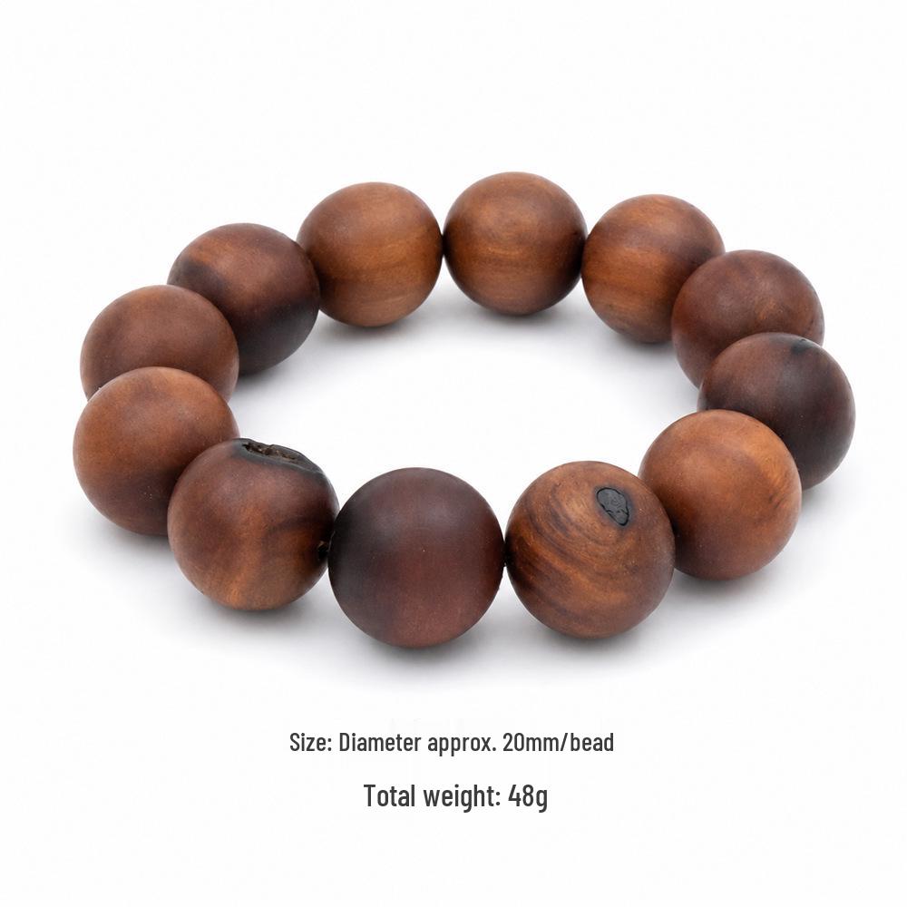 Lightning-Struck Wood Bracelet: Daoist Original Design with Natural Mark