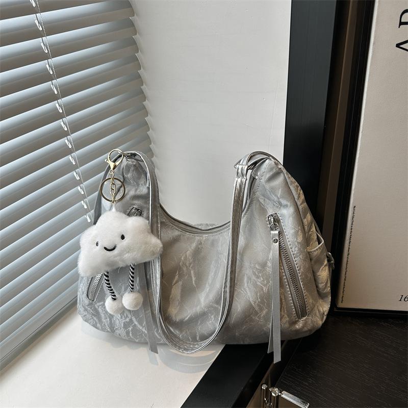 Super Fire Fashion Multi-functional Backpack Women's Bag 2025 Summer New Light Luxury Niche Shoulder Bag Trendy Portable Small Bag