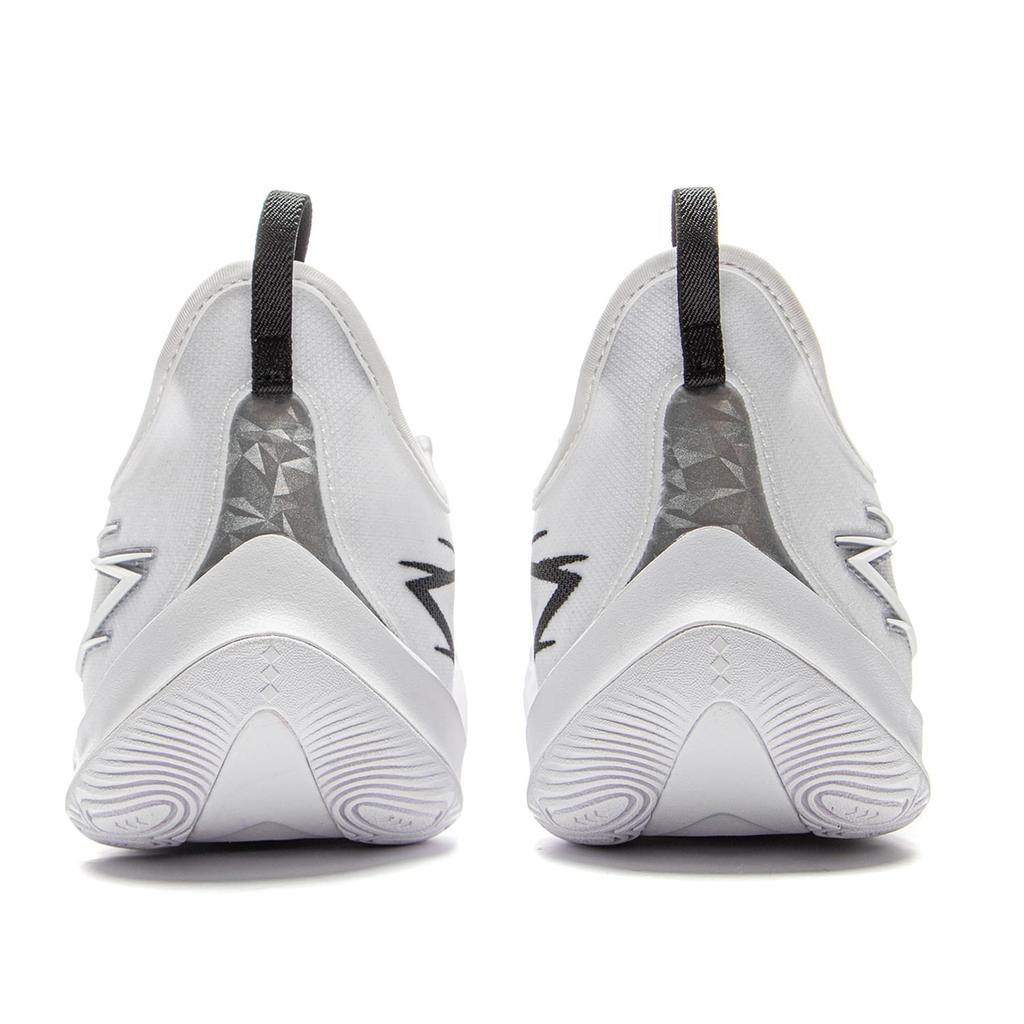 Li Ning Cushioning Slip Resistant Abrasion Resistant Low top Basketball Shoes Men's Standard White ABAV025-5