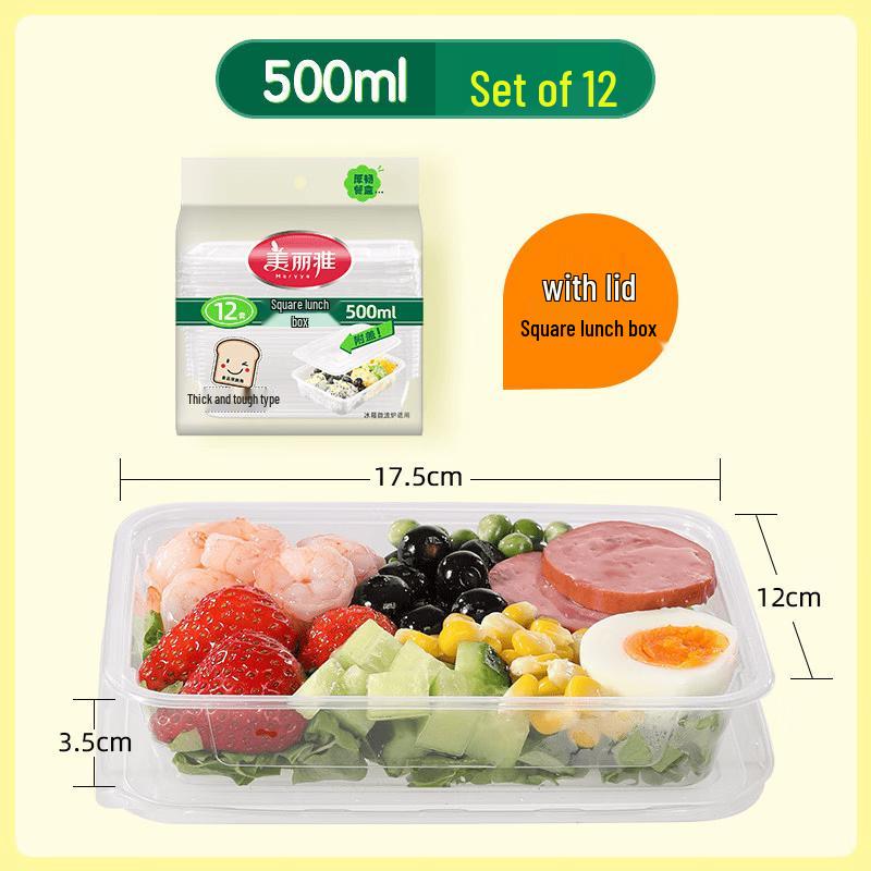 MARYYA Disposable Food Containers with Lids