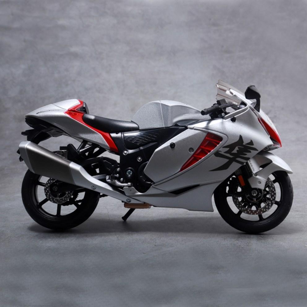 Maisto 1:Modellino Diecast Moto 12 Suzuki Hayabusa 2022, Argento