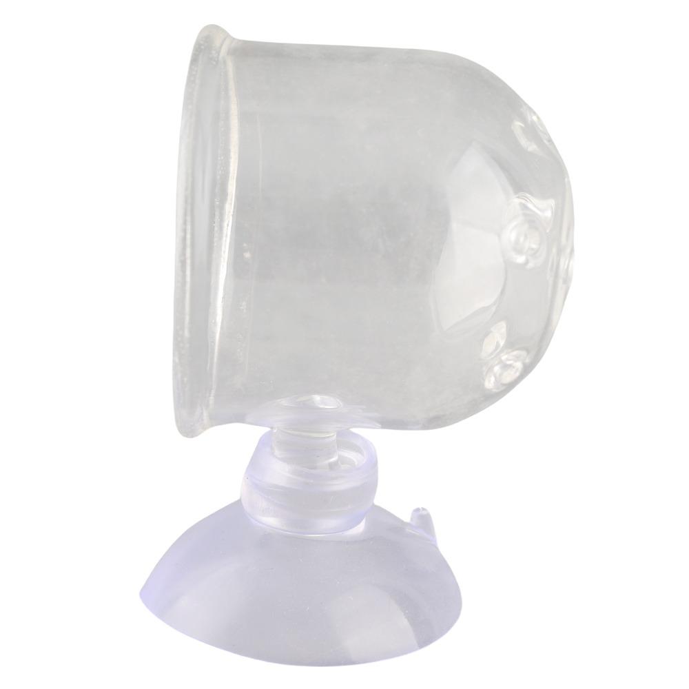 Suction Cup Aquarium Worm Feeder Glass Fish Feeding Cup Accessory Aquarium Feeding Cup  Aquarium