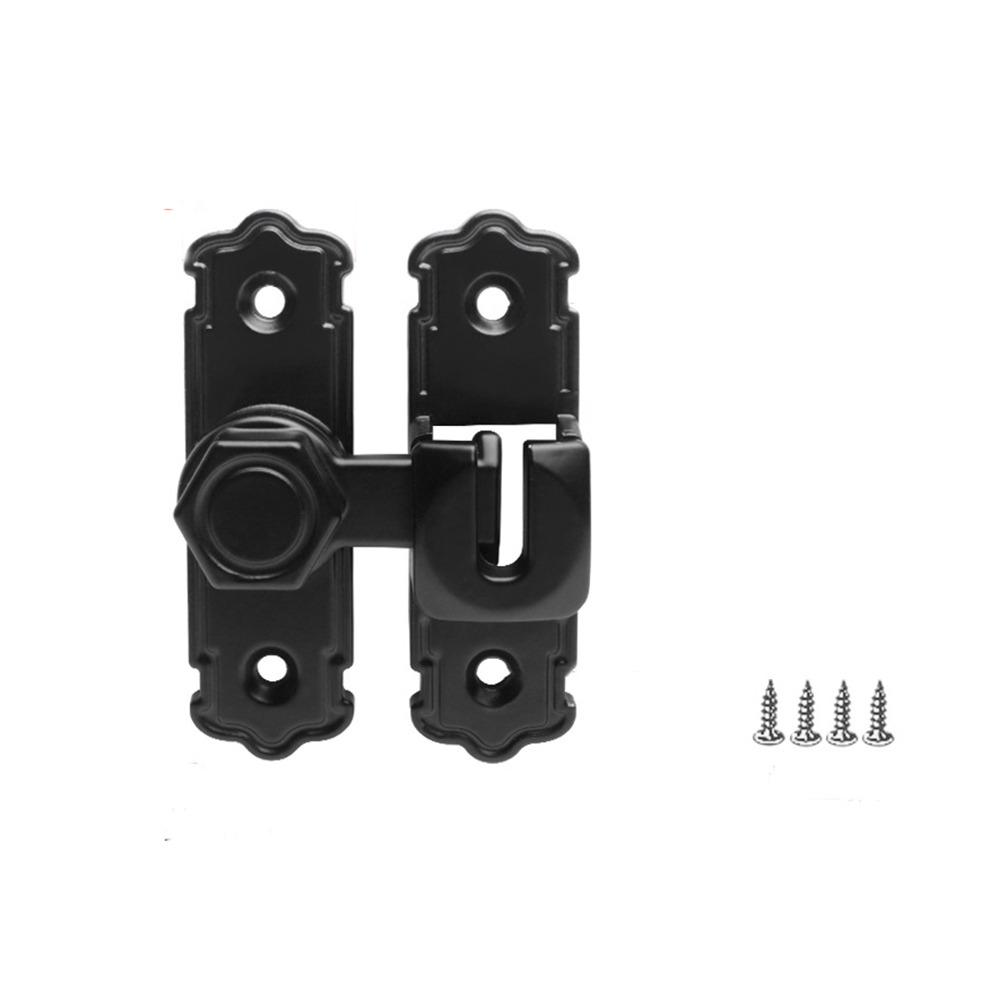 Anti-theft Door Hasp 90 180 Degree Door Bolts Sturdy Door Buckle  Kitchen Bedroom Bathroom