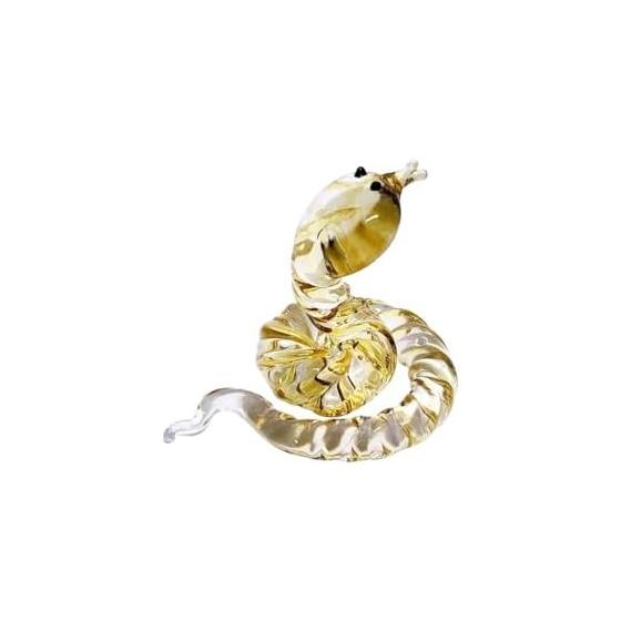 2025 Zodiac Figurine Snake Snake Figurine Crystal Entrance Lucky Charm Snake Zodiac Figurine Glasswork Increase Money Luck Luck Good Luck Feng Shui