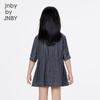 JNBY Girls' Summer Denim A-Line Dress