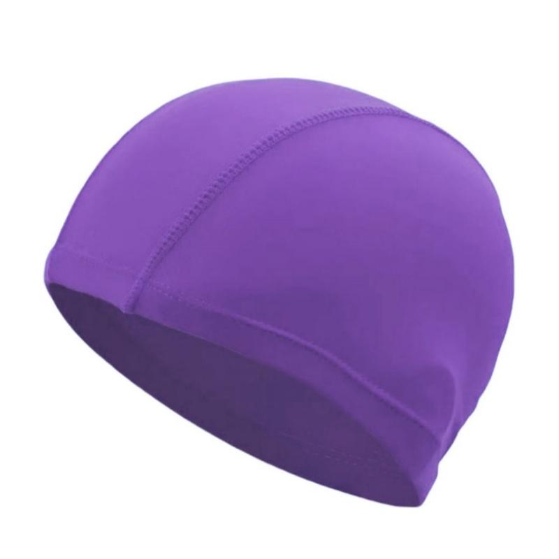 Swimming cap, high elasticity, comfortable and breathable adult universal solid color swimming cap