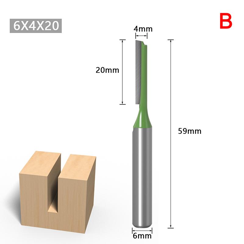 

7 шт. 6 мм хвостовик прямой биты одинарный двойной фрез фреза по дереву фреза