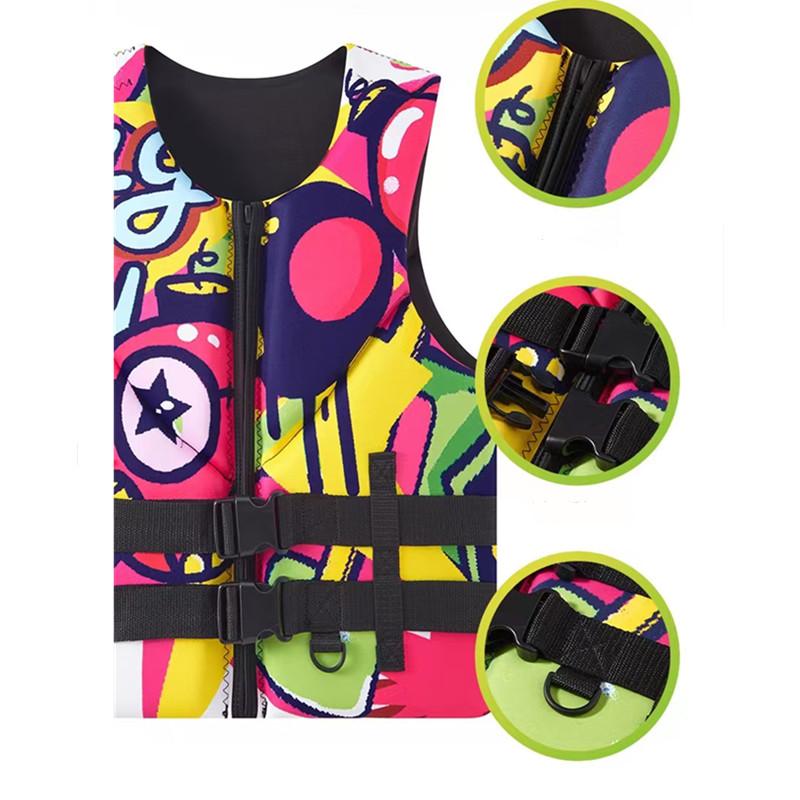 Vestă de salvare din neopren 2025 Outdoor Sporturi Acvatice Vestă de Flotabilitate Vestă de Pescuit Înot Surfing Drifting Caiac Flotabilitate Sigur