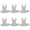 6Pcs Oscillating Saw Blades Sickle Shape Universal Diamond Carbide for Tile Masonry Removal