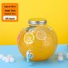 Glass Beverage Dispenser with Faucet