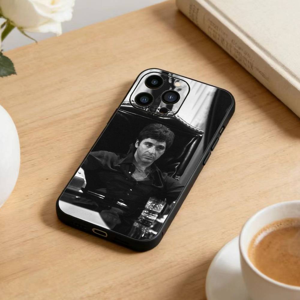 1983 Film S-Scarface  Phone Case For iPhone 17 16 15 14 13 12 Max Plus Silicone Black Cover