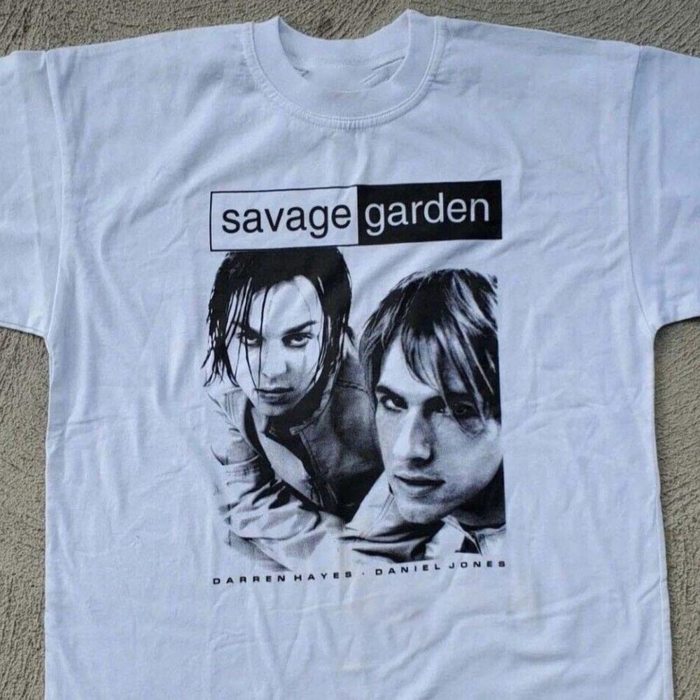 

Savage Garden Белая рубашка Тур Короткий рукав Полный размер S-5XL 1F2329 Унисекс Футболка S