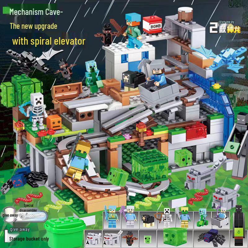 World Assembly Chinese Building Blocks: Cave Village Set for Kids
