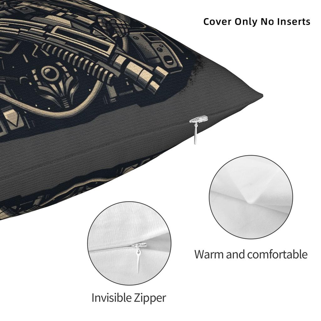 Fanart Mgs Gaming Pillow Case Soft Pillow Cover For Sofa Home Decoration Novelty Pillowcases