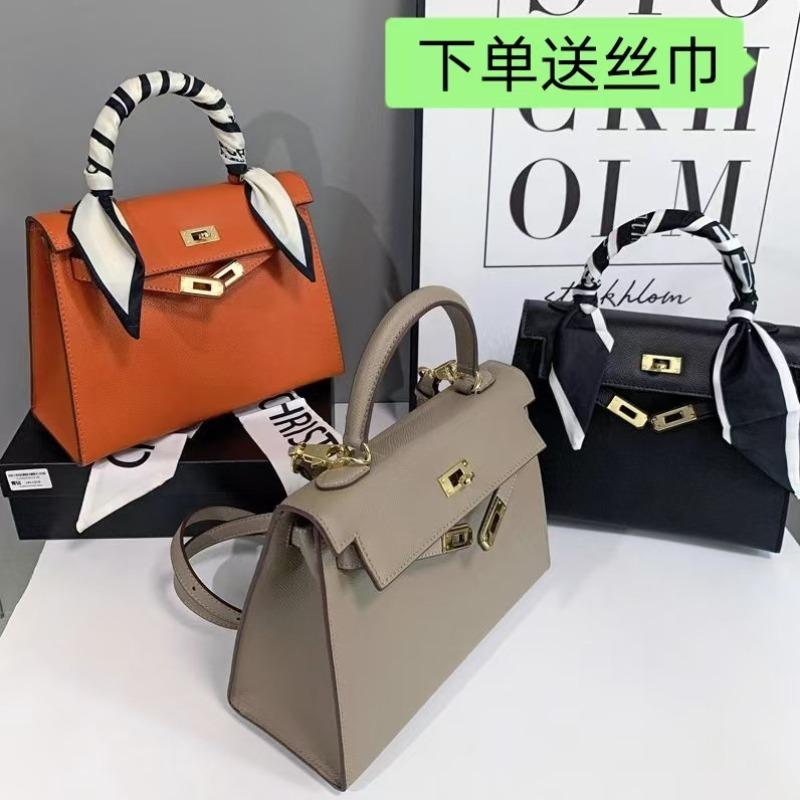New Popular Summer Cowhide High-end Leather Messenger Small Bag for Women
