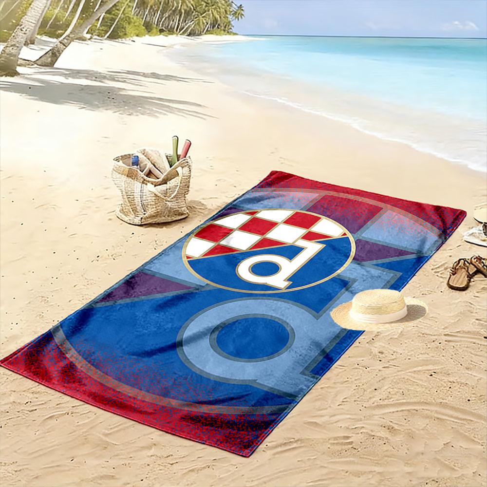 Lebendiges geometrisches Passion-Print Strandtuch, schnell trocknend, geeignet für Reisen, Outdoor-Sport, Joggen, den Strand und Schwimmen, Geschenk