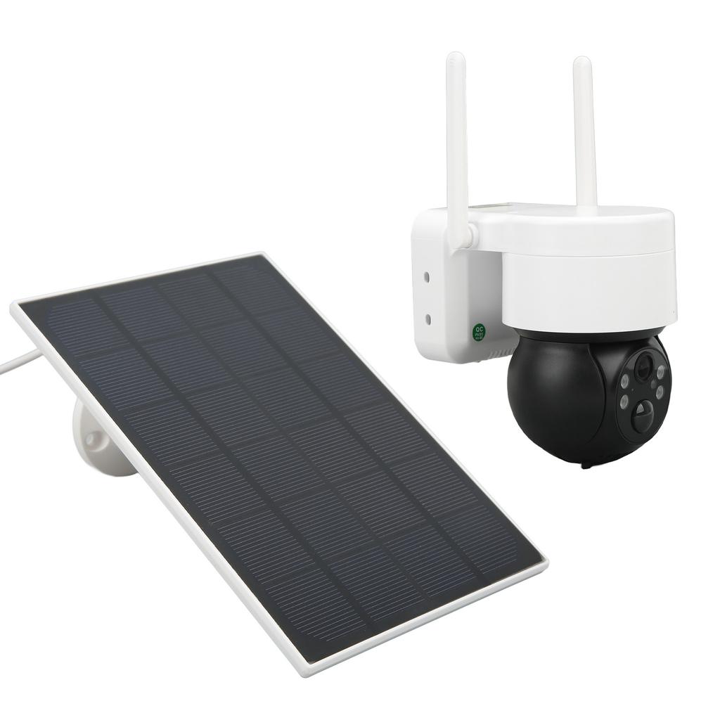 Outdoor Security Camera Solar Powered 1080P HD 2.4G Wireless WiFi Night Vision Motion Detection