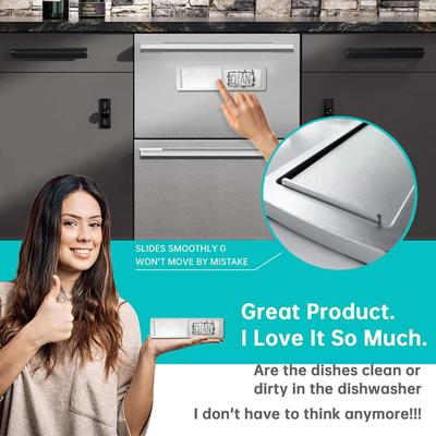 Clean Dirty Sign Dishwasher Magnet Slider Indicator Suit All Dishwashers Design