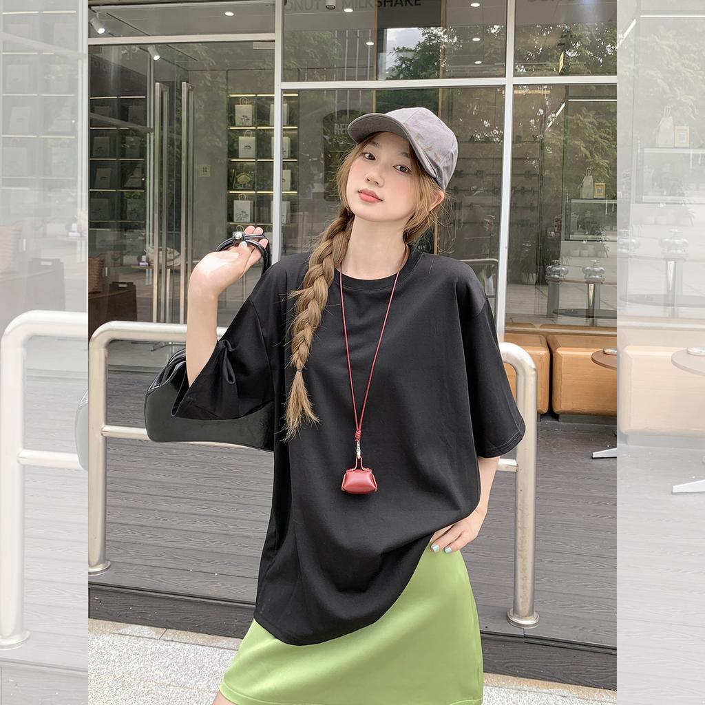 Korean Casual Versatile Summer New Waist Slim Design Short-sleeved T-shirt Women's Fashion Beautiful Top