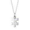 The Kiss Blue Moonstone Silver Pair Necklace for Men and Anniversary Gift SPD1846RBM-1847RBM Women, Couples,