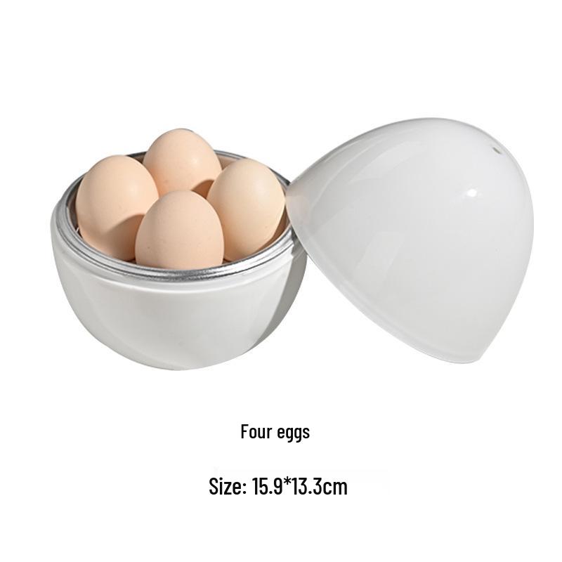Creative Chicken Egg Steamer: Quick 4-Egg Heart-Shaped Breakfast Cooker.