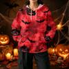 Damen Halloween Print Hoodie mit und Taschen