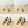 Set de 8 pinces à cheveux sans couture motif léopard pour filles et femmes en feuille d'acétate sans pli pour franges pince canard épingles à cheveux outil de coiffage maquillage qualité