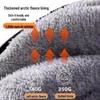 Split Type Winter Fleece Lined Waterproof Windshield Cover with PU Leather Leg Protector and Extra Thick Windproof Design