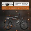 Bluvall K10 Elektrofahrrad Spitze 3000W Doppelmotor 52V 43Ah Doppelbatterie 20 Zoll Dicke Reifen Vollfederung E-Bike für Erwachsene