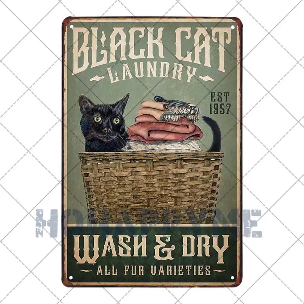 Segni Targa Retro per Lavanderia Segno Pittura su Latta Vasca Idromassaggio Bagno Metallo Poster Adesivi Murali Vintage Decorazione Casa Piatti 20x30cm