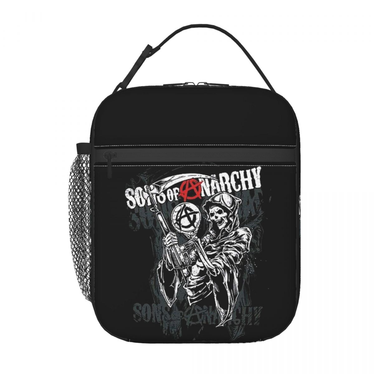 Le Sac Repas Isotherme Sons Of Anarchy Faucheur de Mort pour Femmes Enfants Boîtes Alimentaires Portables Boîte à Lunch Thermique Sac Fourre-tout One Size