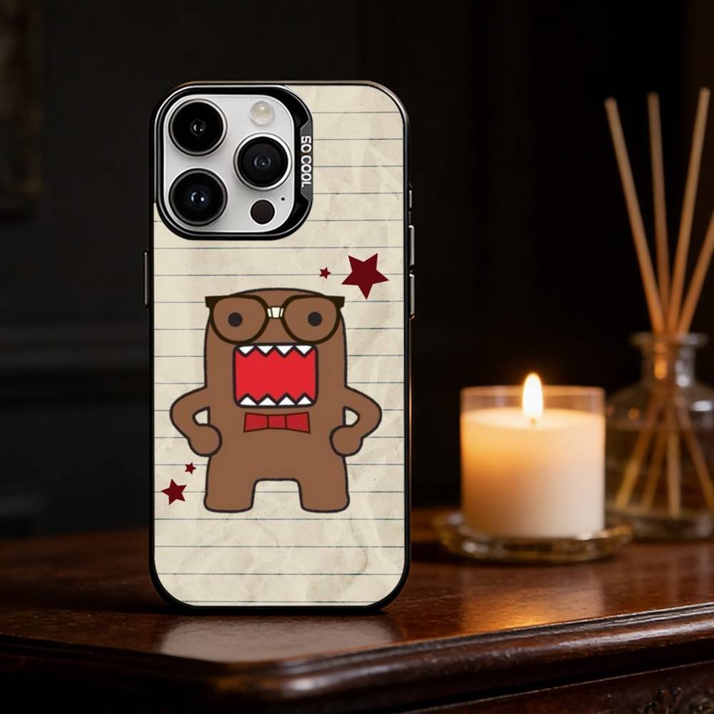Cute Domo-kun Phone Case Phone Case For iPhone 17 16 15 14 13 12 11 Pro Max Plus Silver Matte Black Cover