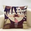SSoul Eater Anime Evans Cushion Cover Natural Linen Organic Fabric DoubleSided Printing Room Sofa Decor Pillow Case