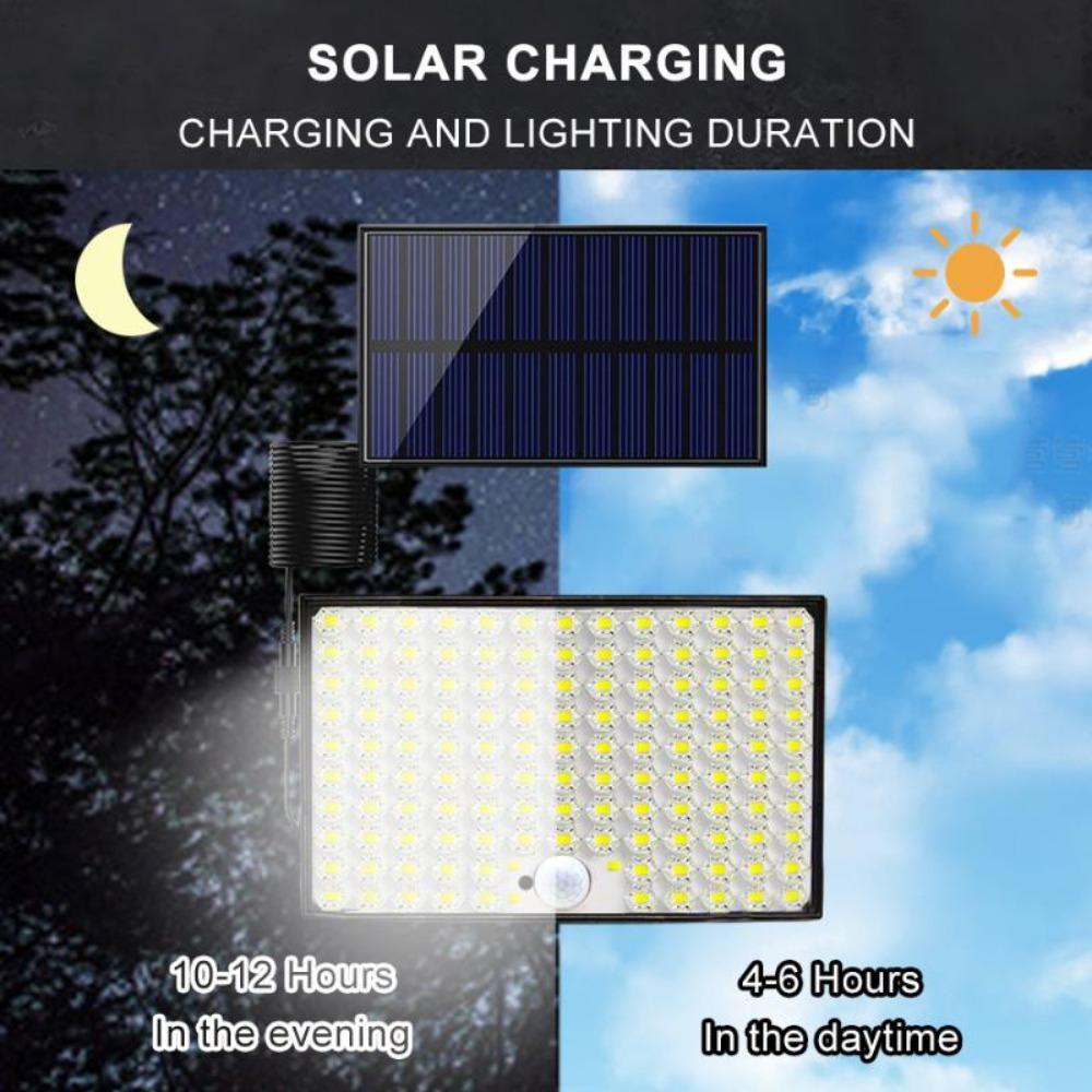 New 328 LED Solar Wall Lamp Outdoor 228 LED Street Lamp IP65 Waterproof Spotlight Motion Sensor Solar 3-mode Wall Lamp Garden Outdoor Decoration