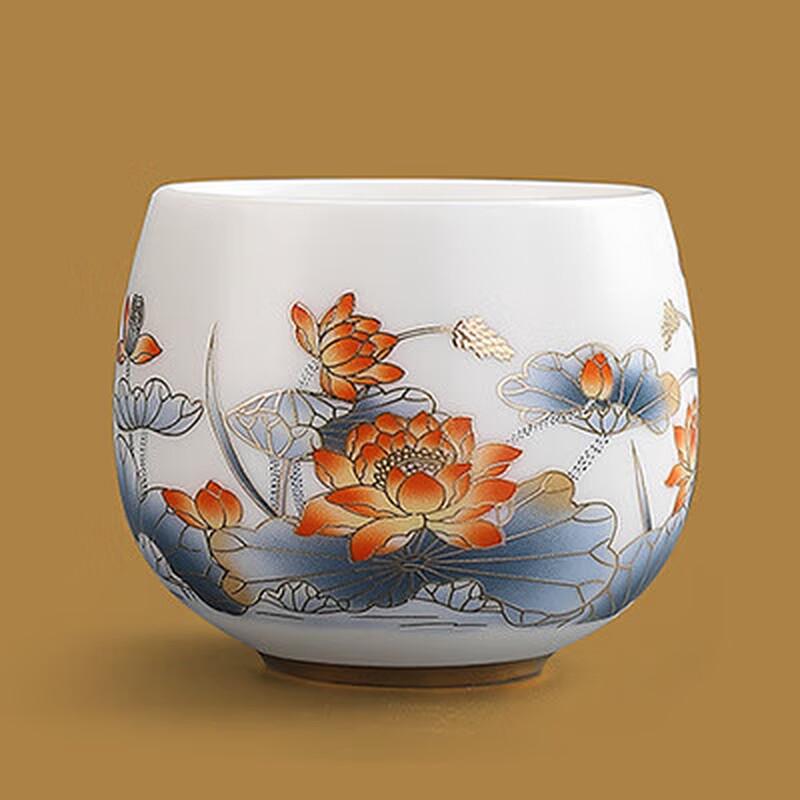 Chaxun Mutton Fat Jade Style Master Tea Cup