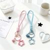 Five-Pointed Star Macaron Bell Lanyard: Energetic & Fresh Girlish Woven Wrist Rope with Pendant