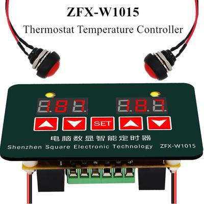 ZFX-W1015 Termostato Electrónico Ajustable Controlador de Temperatura Microcomputadora Pantalla Digital Temporizador Inteligente 12V 24V 220V