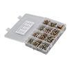 265Pcs Threaded Inserts Nuts Assortment Tool Kit Zinc Alloy Furniture Bolt for Pine Wood Plywood M4 M5 M6 M8 M10