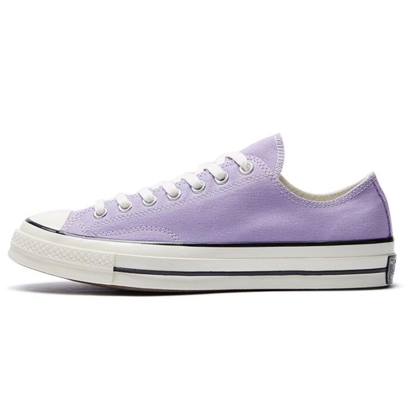 Converse 1970s Round Toe Lace-Up Low Top Espadrilles Unisex Purple
