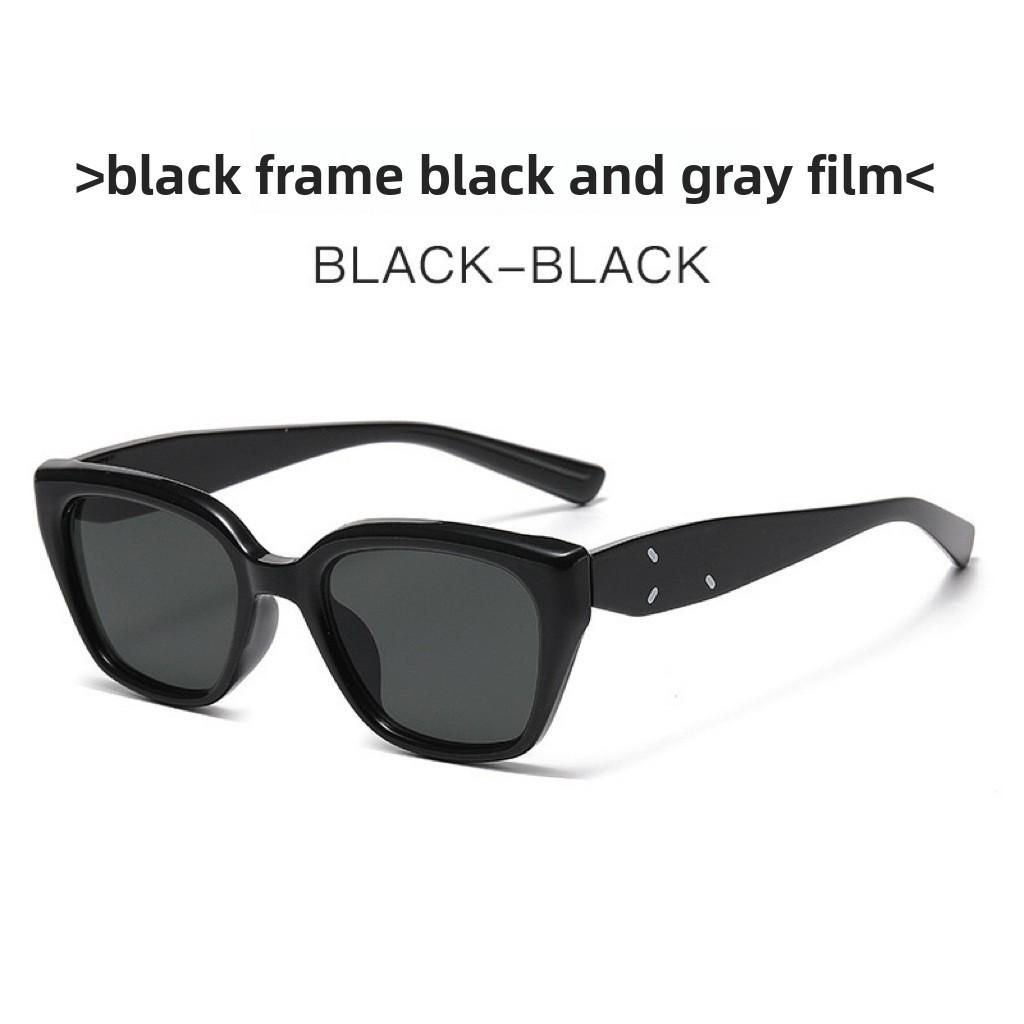 Cat Eye Sunglasses With Uv400 Protection For Fashionable Summer Outings BlackFrameGreyLens