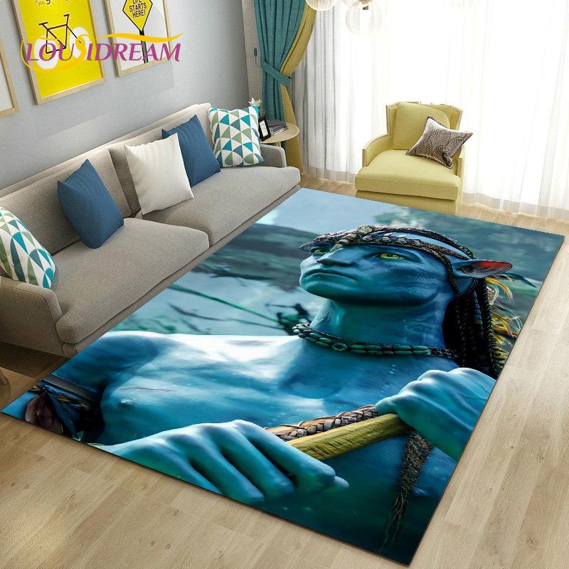 Tappeto Stampato HD del Film Avatar Grande, Tappeto per Soggiorno Camera da Letto Divano Zerbino Decorazione, Tappetino Antiscivolo per Giochi Bambini
